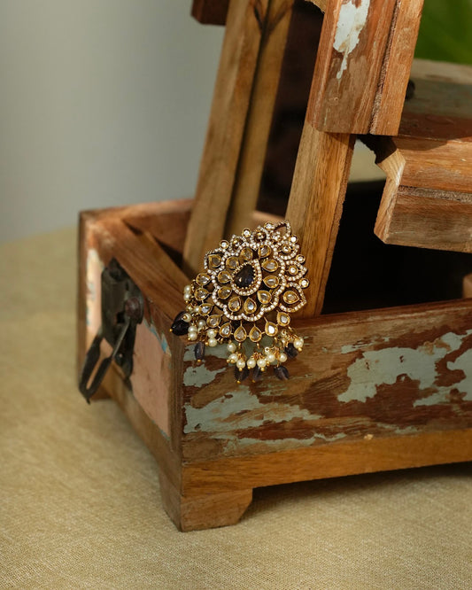 Elegant AD Stone Hair Pendant | HA430