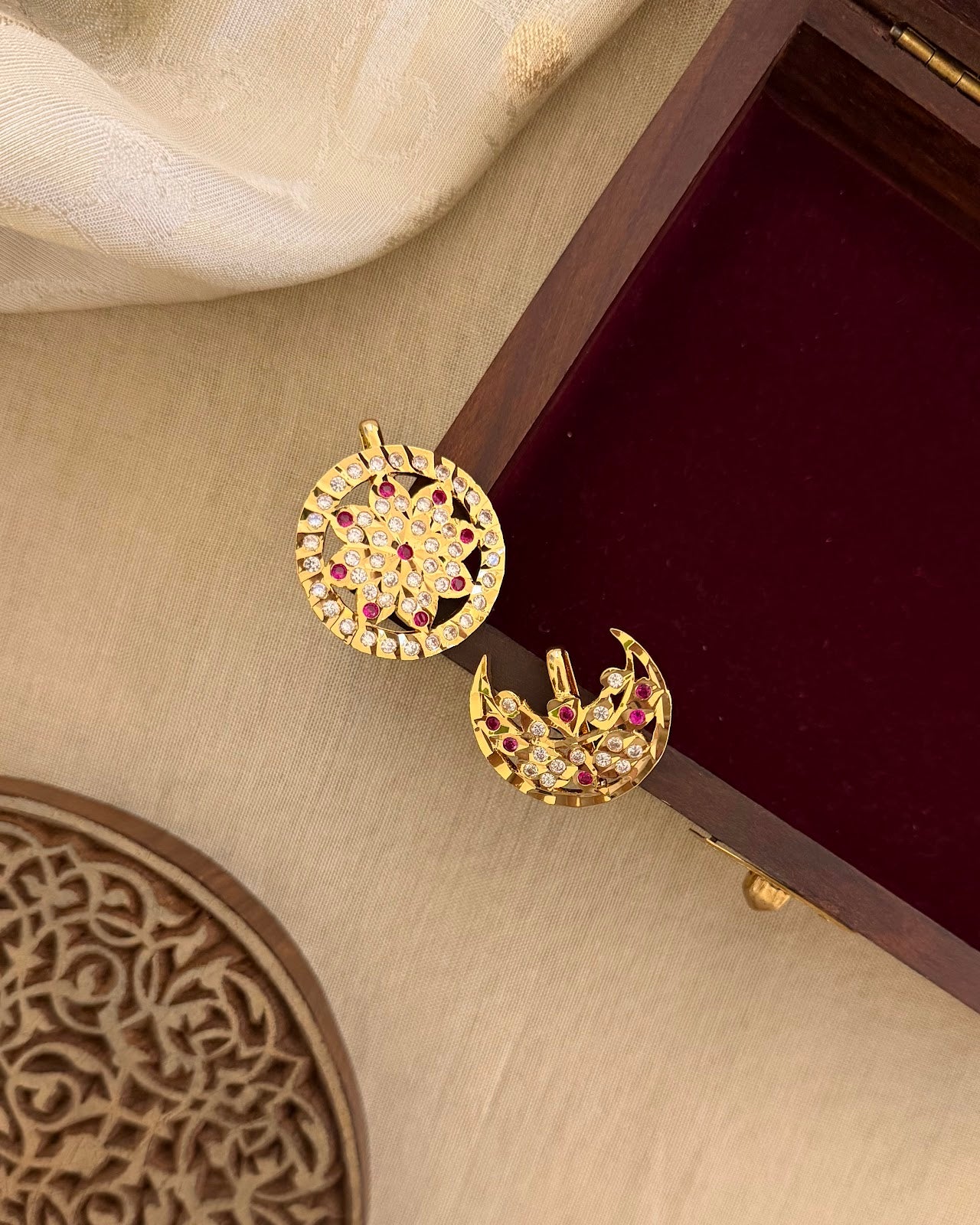 Sun Moon Hair Accessory Gold HA355