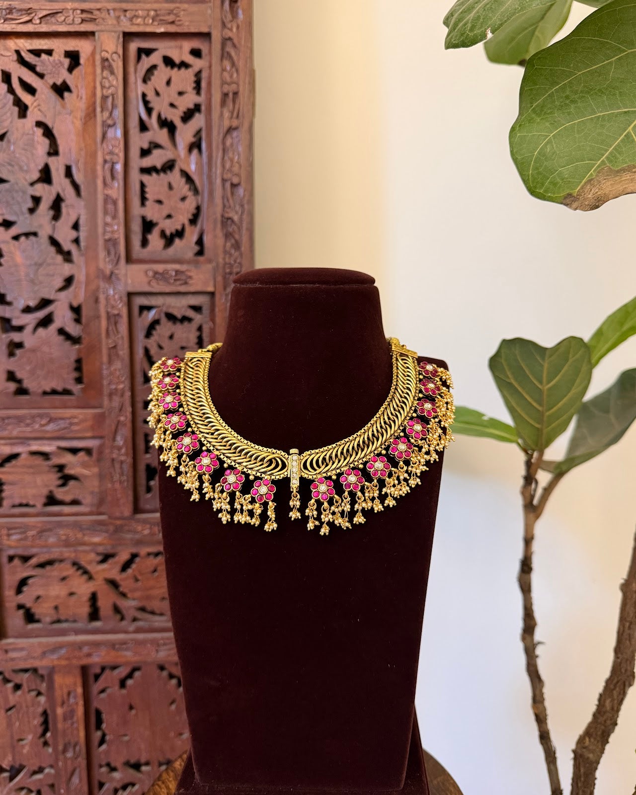 4 in 1 Reversible Versatile Kundan Necklace with Earrings | NC733