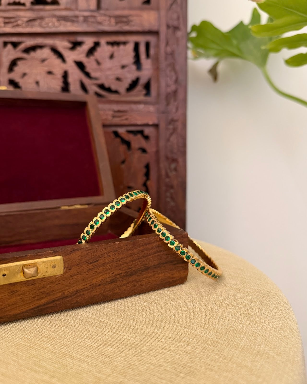 Vintage Impon Bangles | Green | BA118 | BA119 | BA120