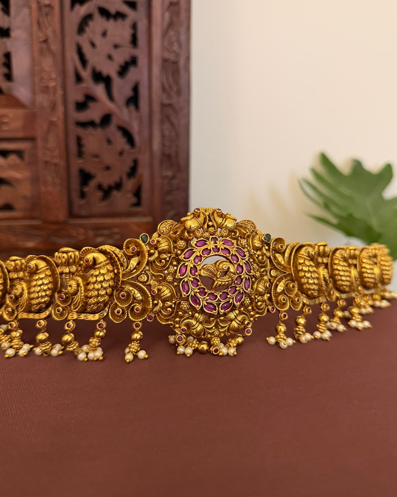 Peacock Pendant Hip Belt WB027