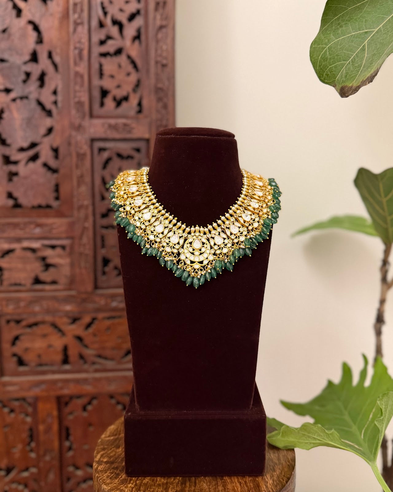 Mossanite Necklace with Matching Earrings | NC725