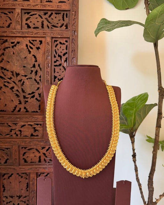 2 in 1 Kaasu and Mango Traditional Haram | Handmade Gold Plated | NC736