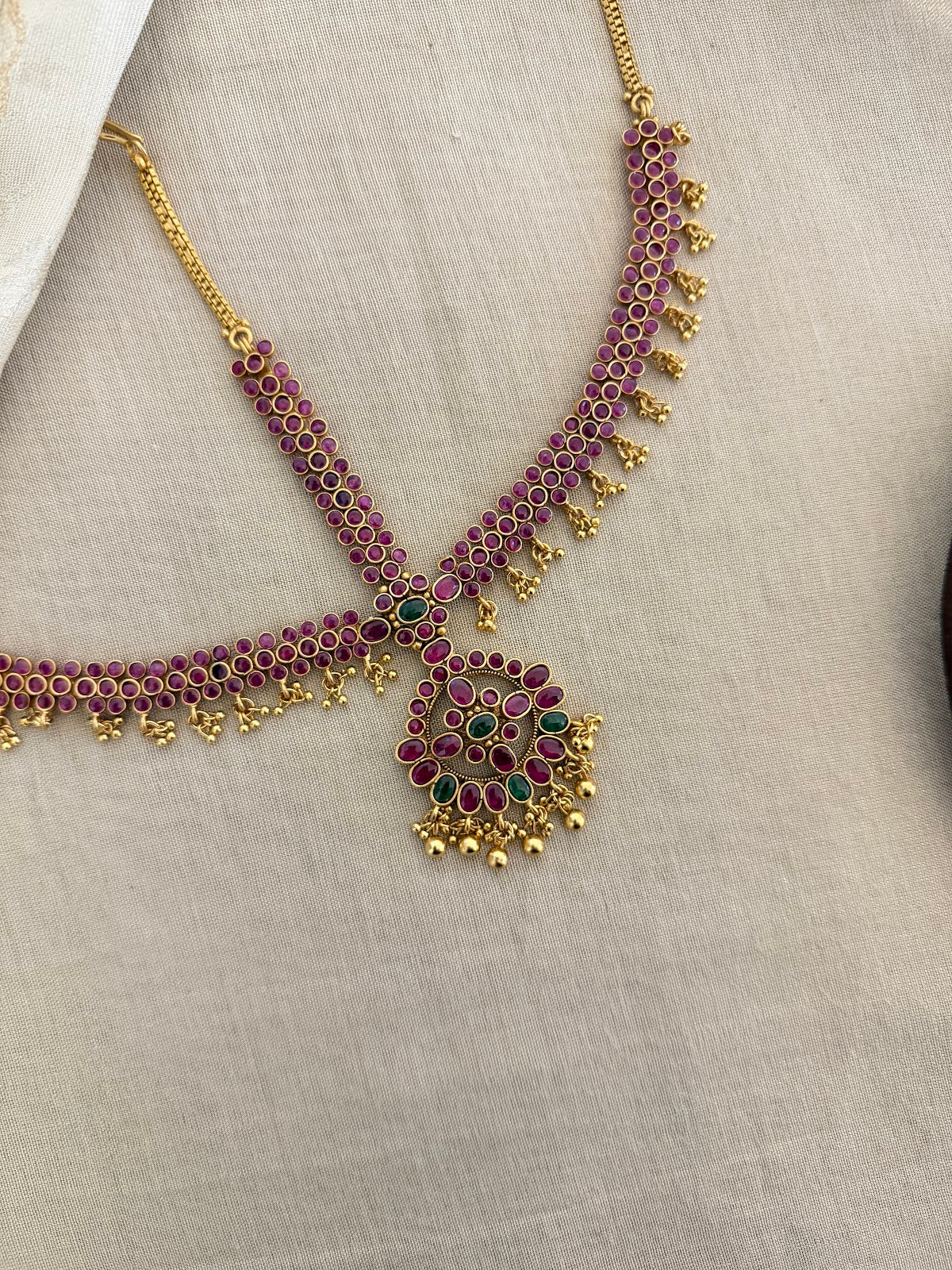 Ruby & Green Kundan Bridal Mathapatti MT339