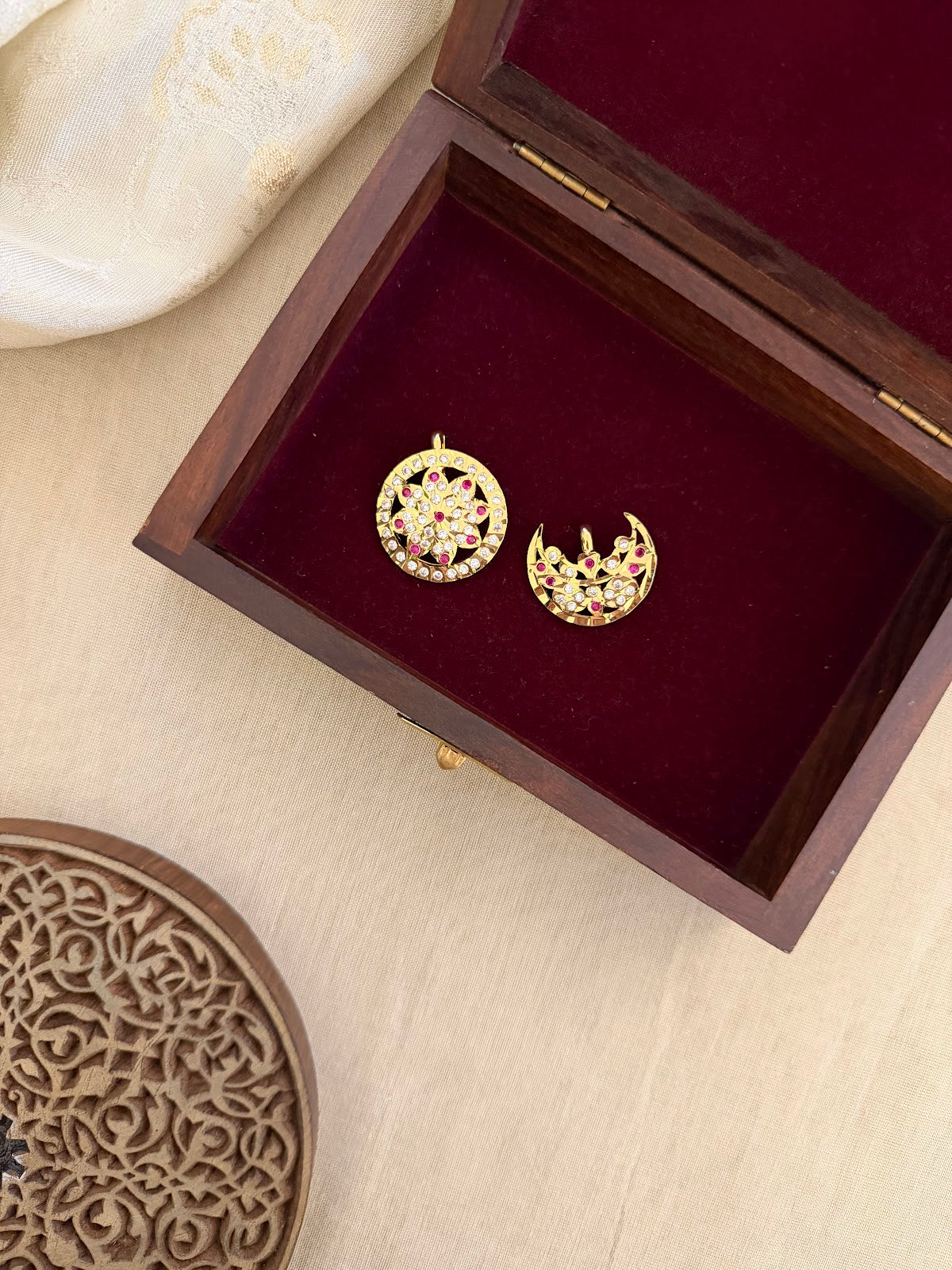 Sun Moon Hair Accessory Gold HA355