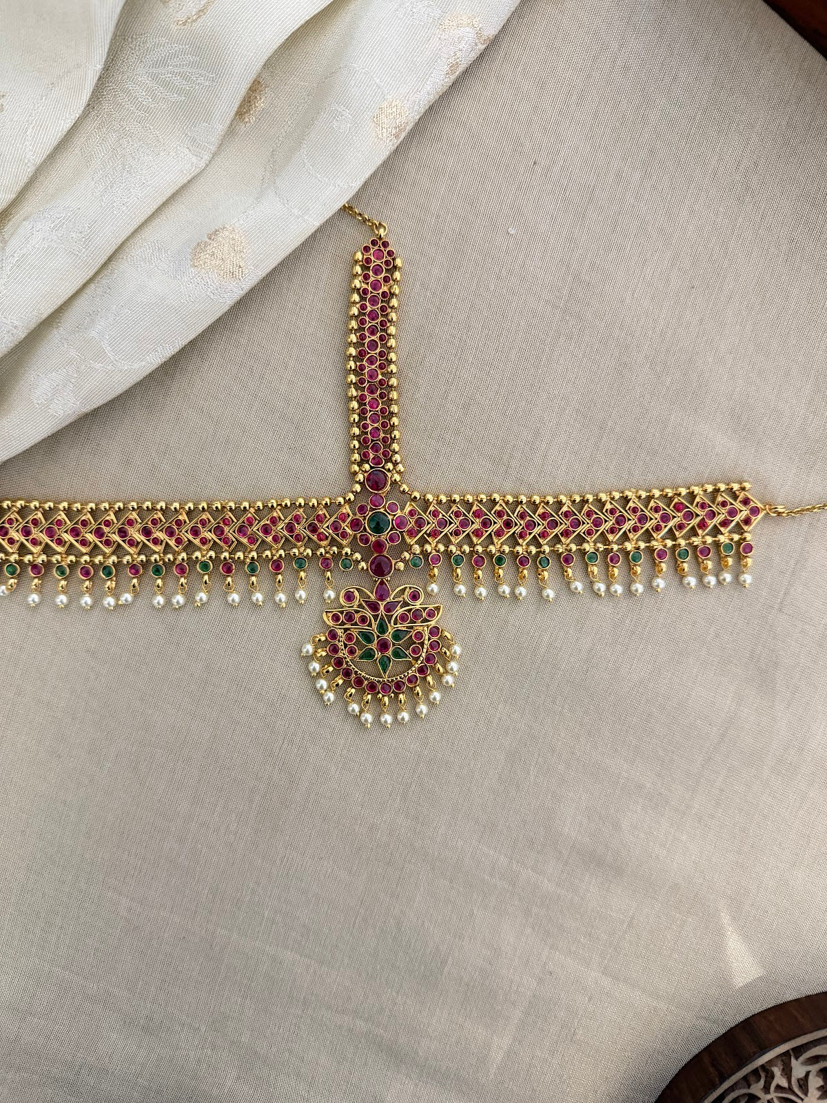 Jadau Kundan Bridal Mathapatti MT338
