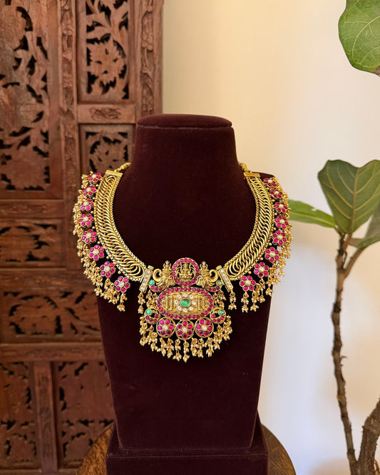 4 in 1 Reversible Versatile Kundan Necklace with Earrings | NC733