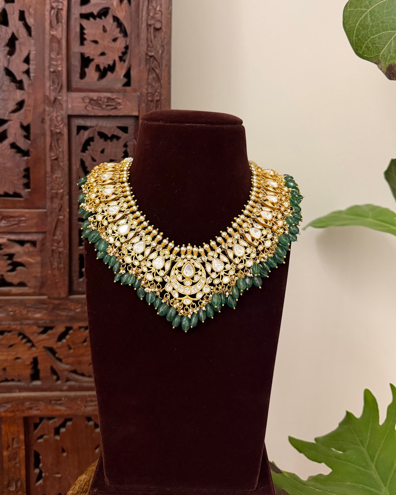 Mossanite Necklace with Matching Earrings | NC725