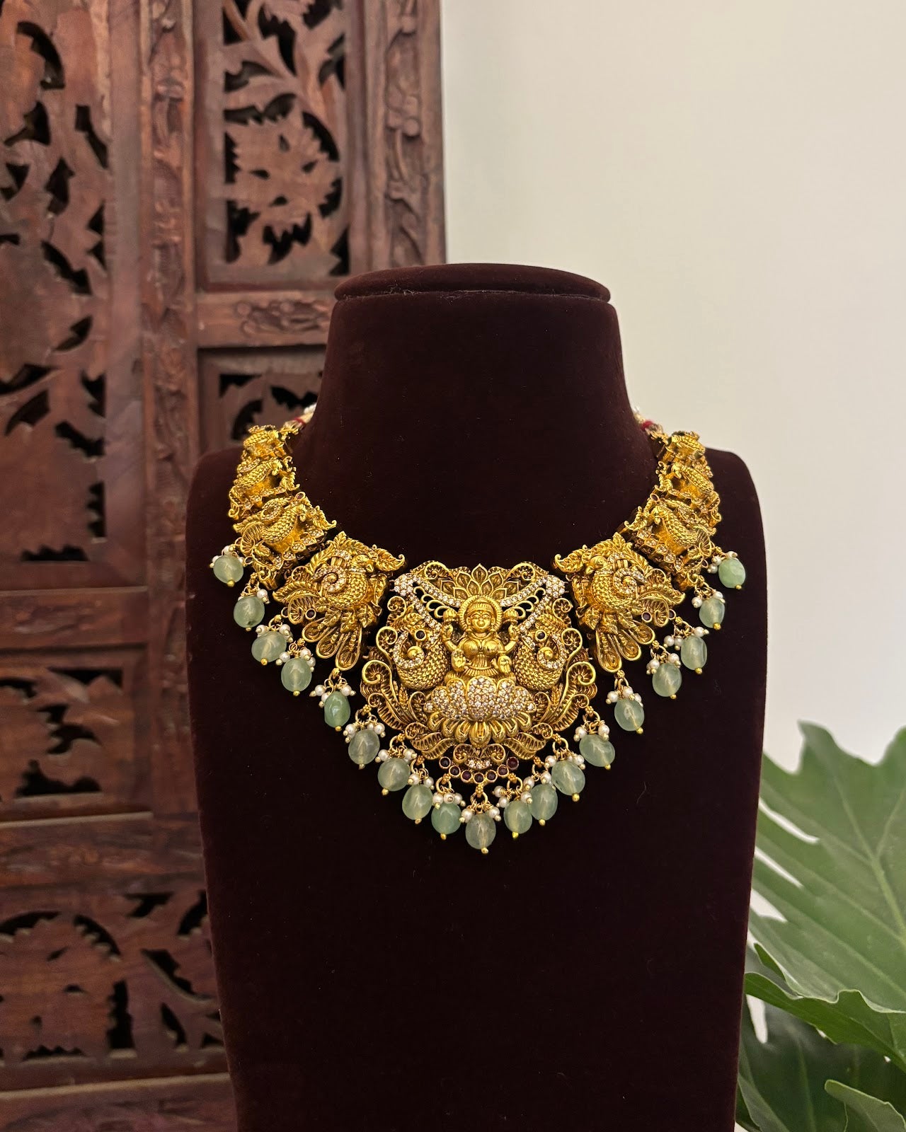 Antique Lakshmi Gold Finish Necklace