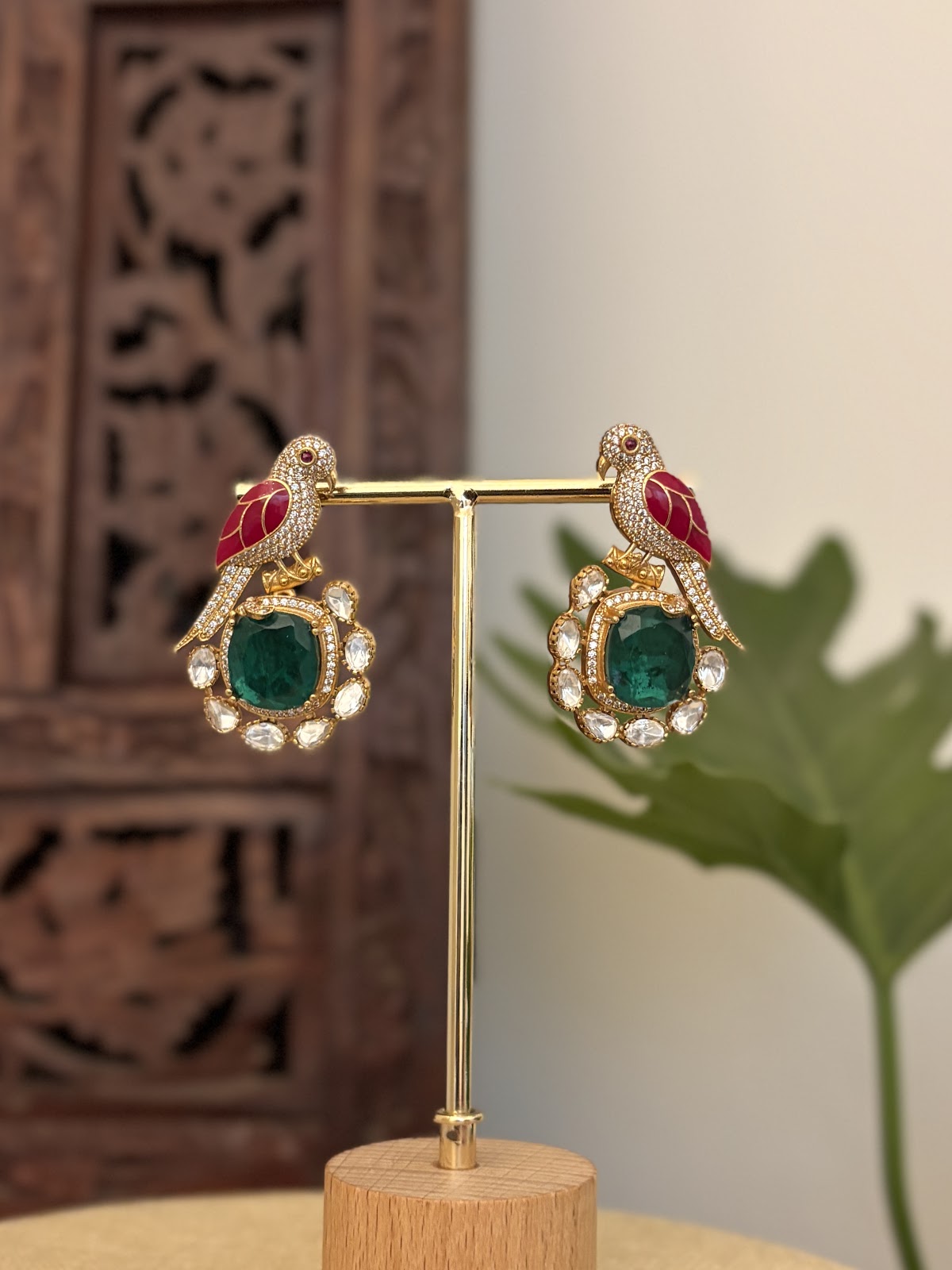 Parrot Stud Statement Earrings | ER436