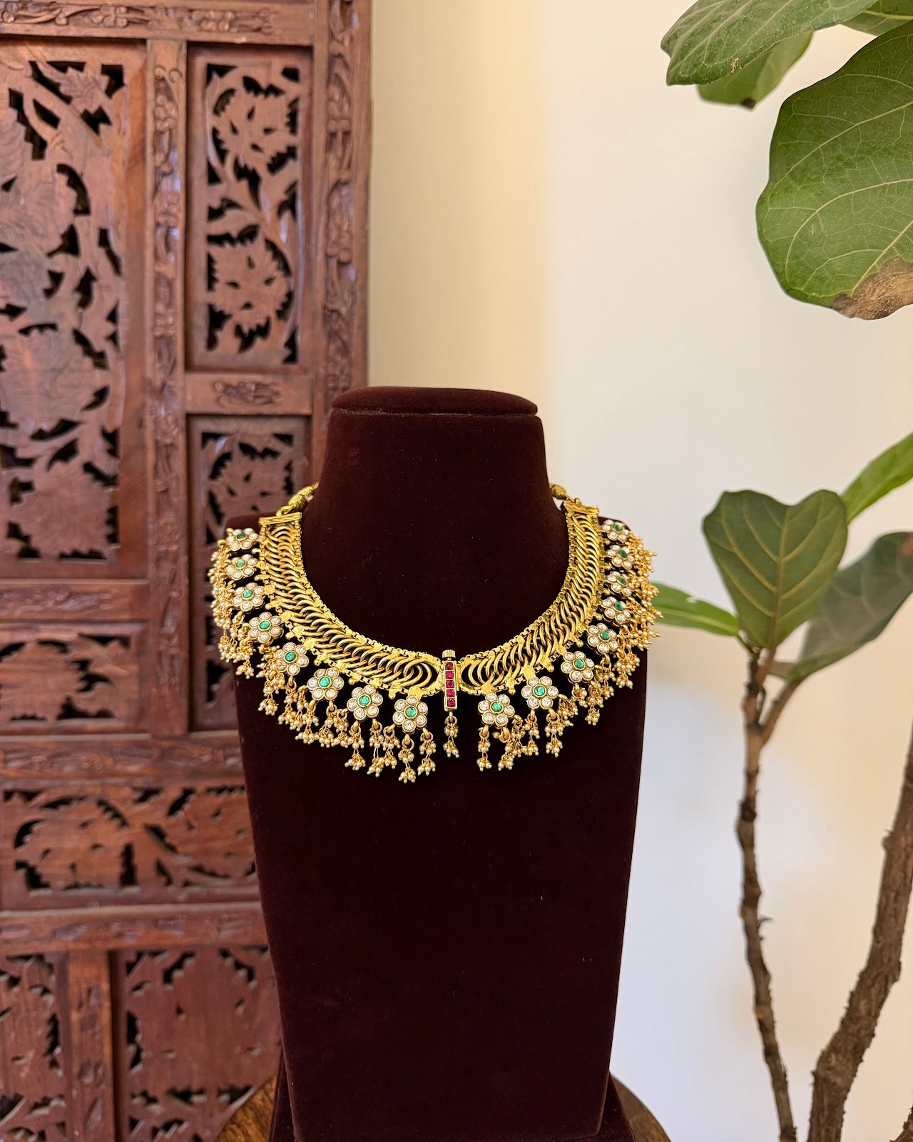 4 in 1 Reversible Versatile Kundan Necklace with Earrings | NC733
