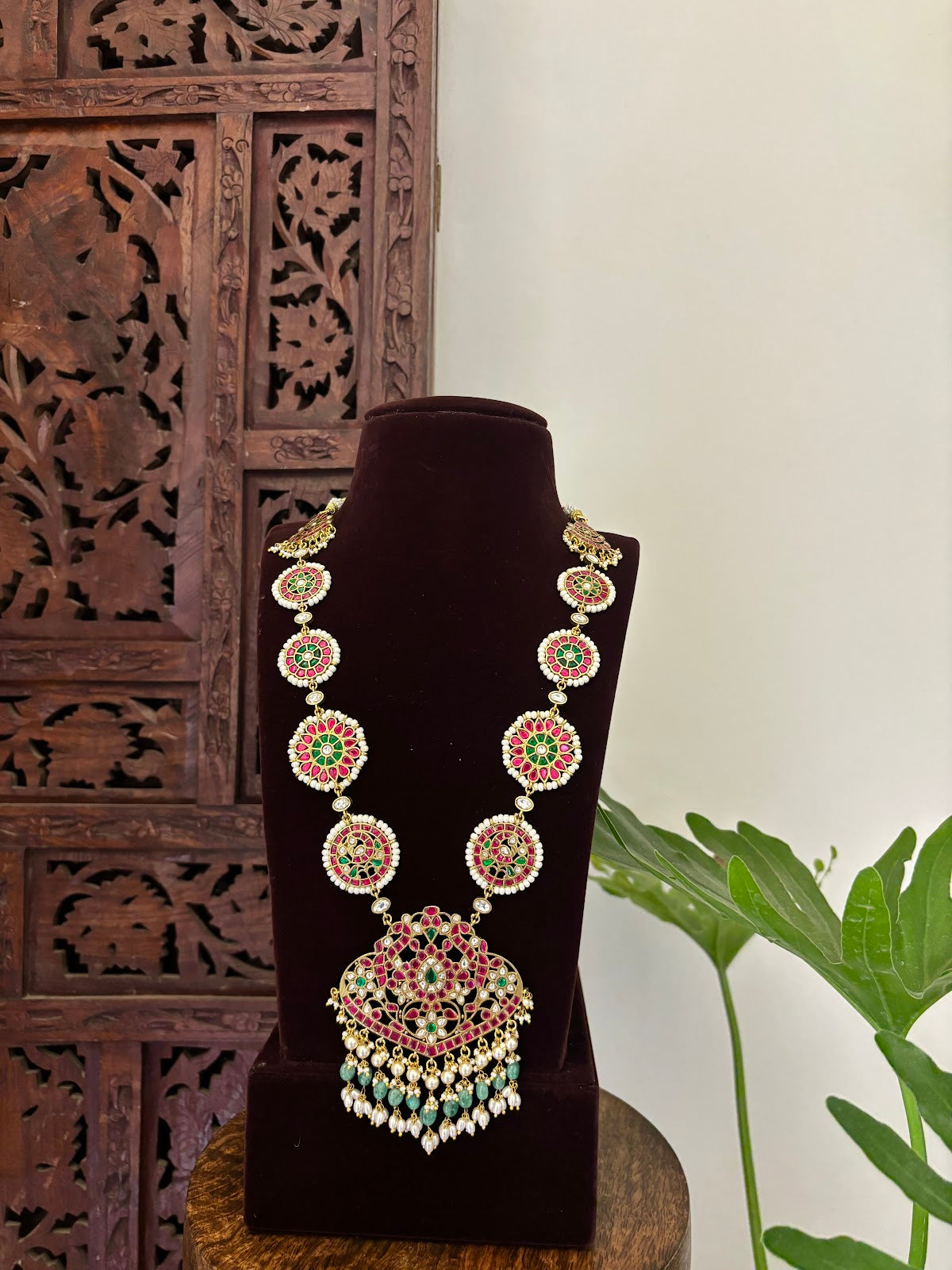 Multicolour Jadau Kundan Bridal Necklace