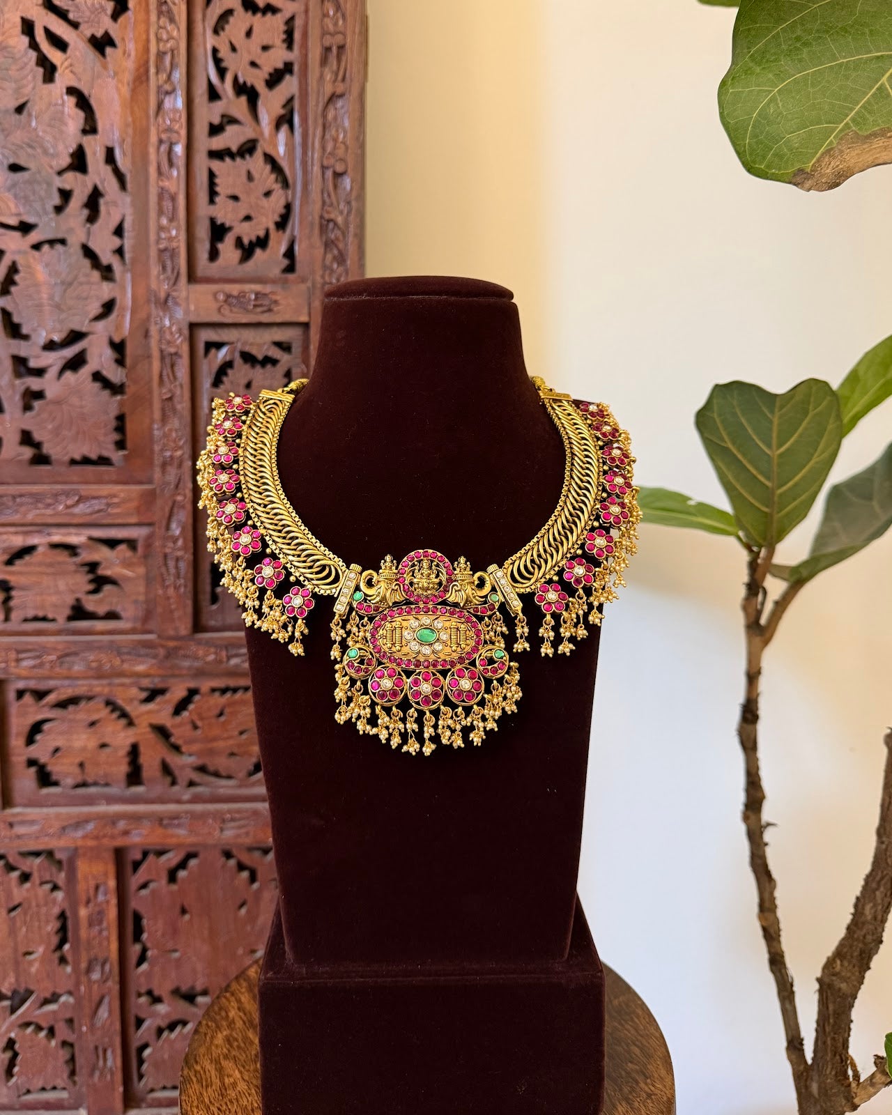 4 in 1 Reversible Versatile Kundan Necklace with Earrings | NC733