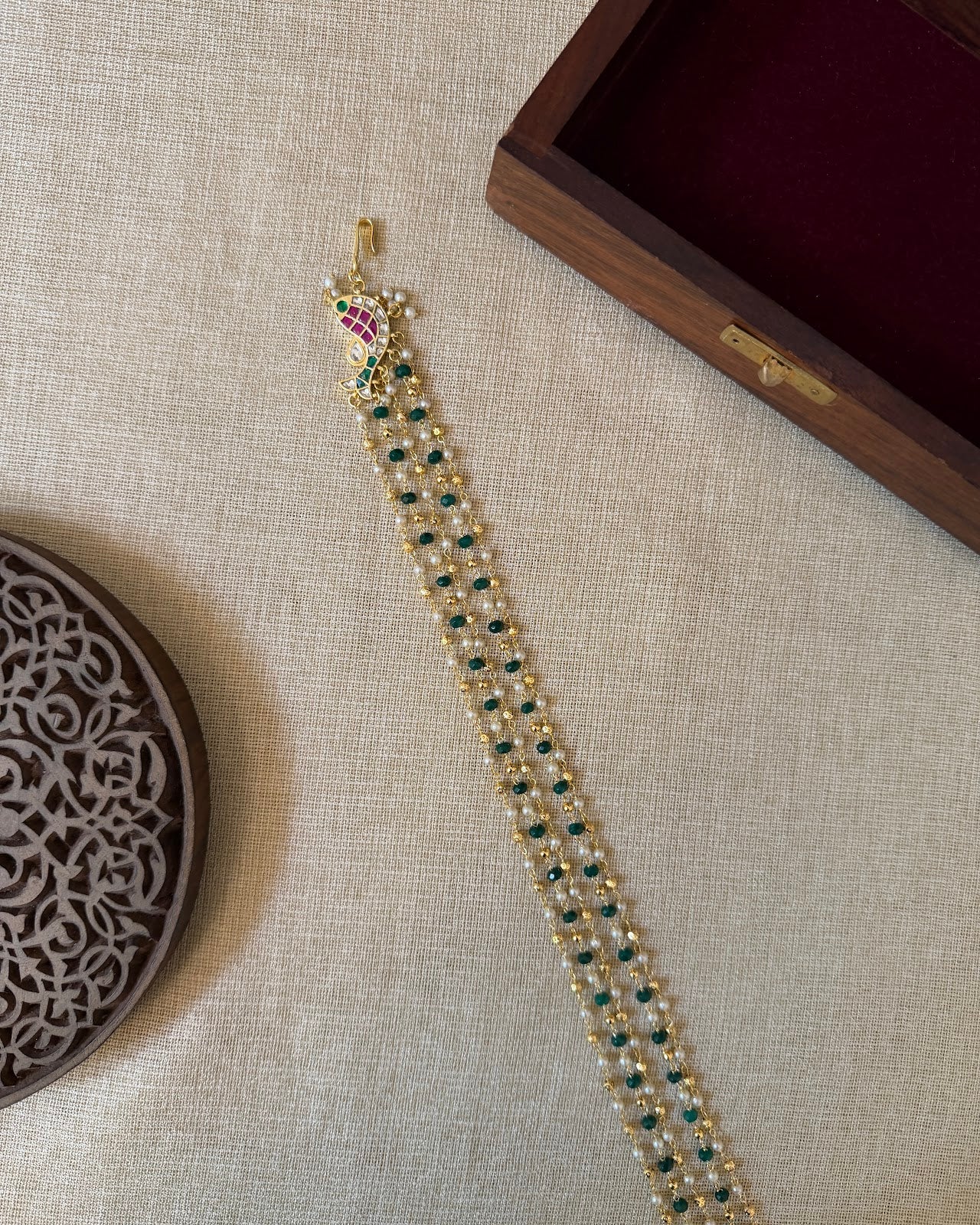 Strings of Pearls - Hair Accessory | Handmade Gold Plated | HA388