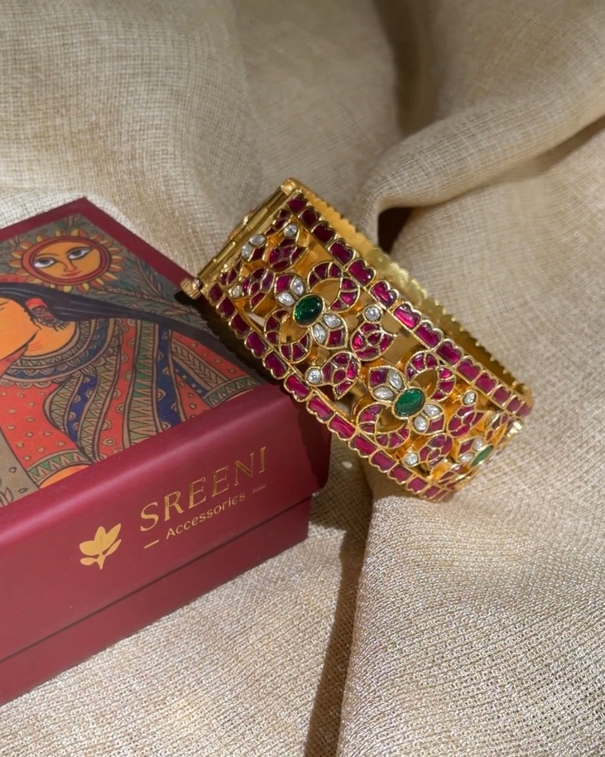 Statement Kundan Kada Bangles | BA121 | BA122 | BA123