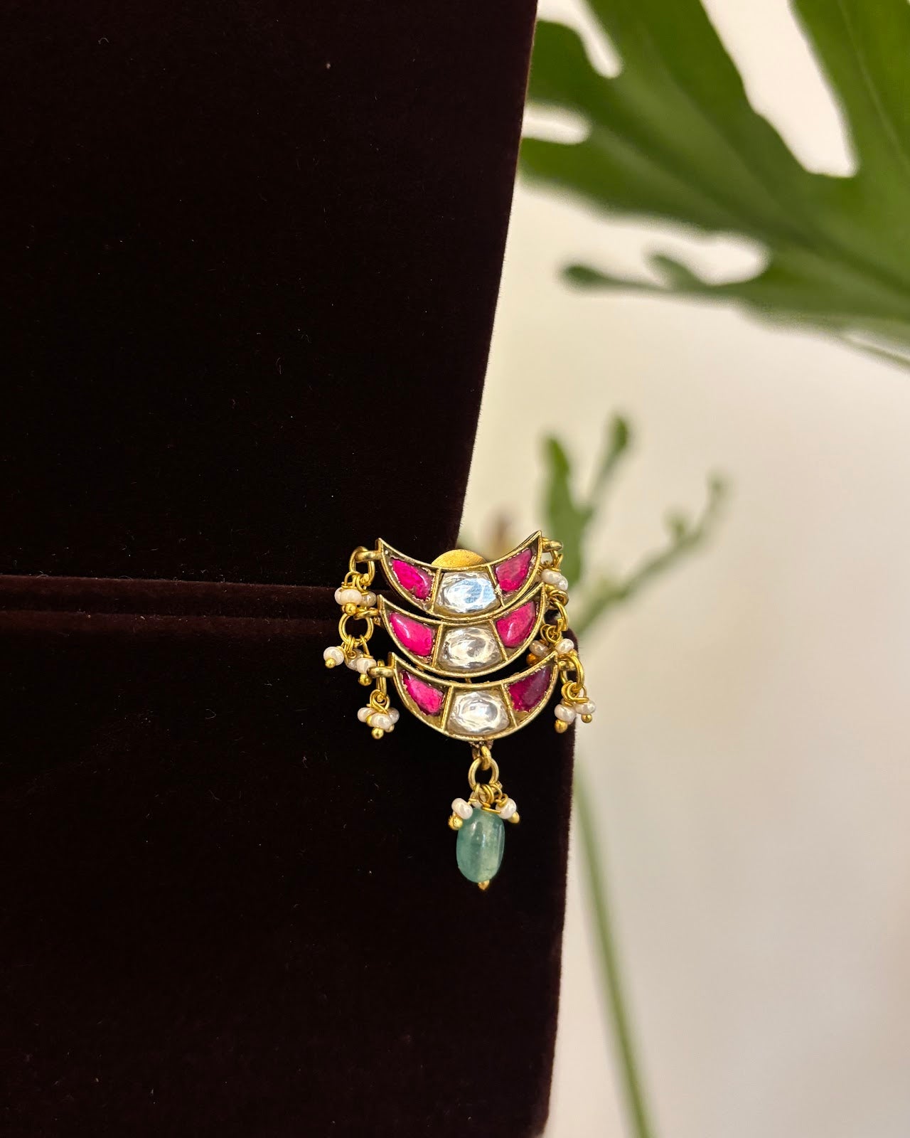 Handcrafted Contemporary Kundan Necklace with Earrings