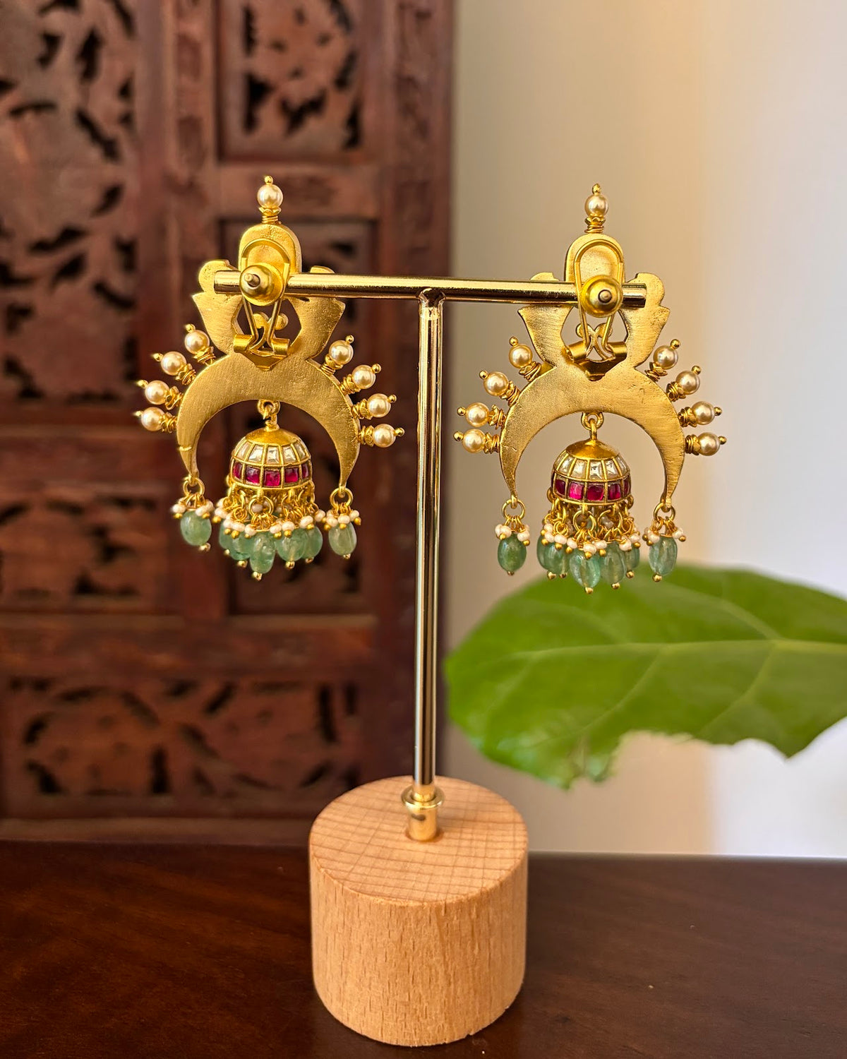 Regal Multicolour Bloom Jhumkas | Handmade Gold Plated | ER472