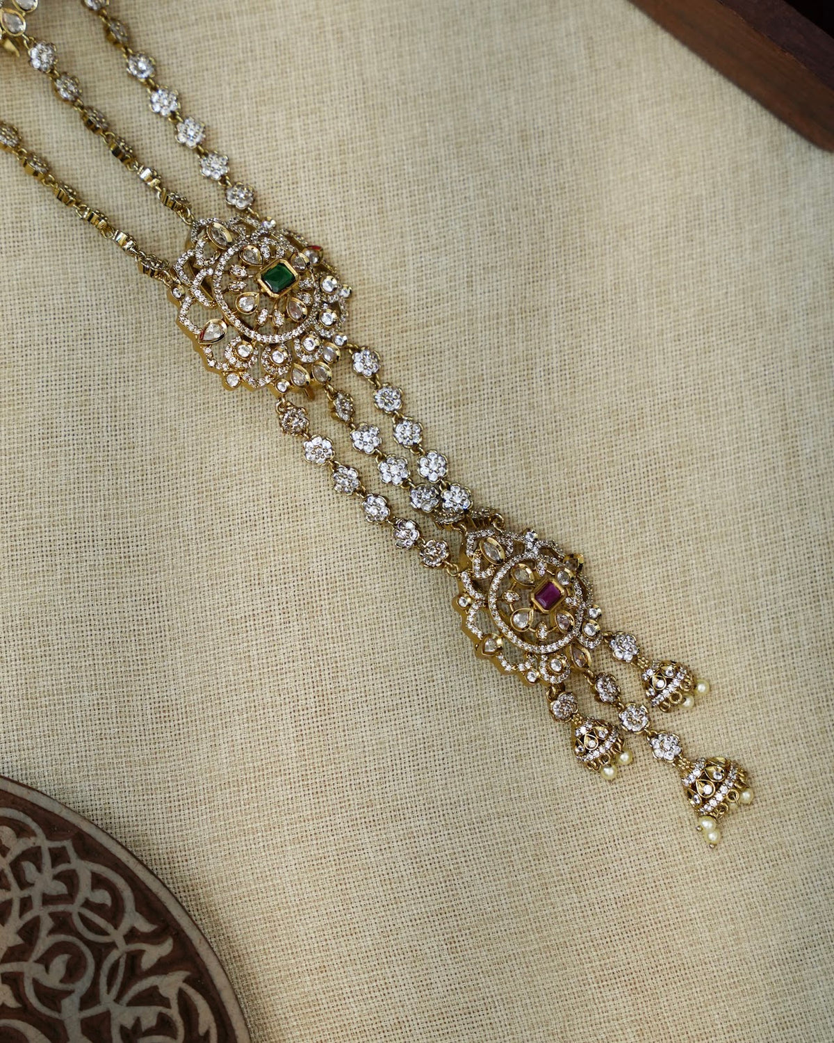 Royal AD Stone 3-Step Bridal Hair Accessory | HA426