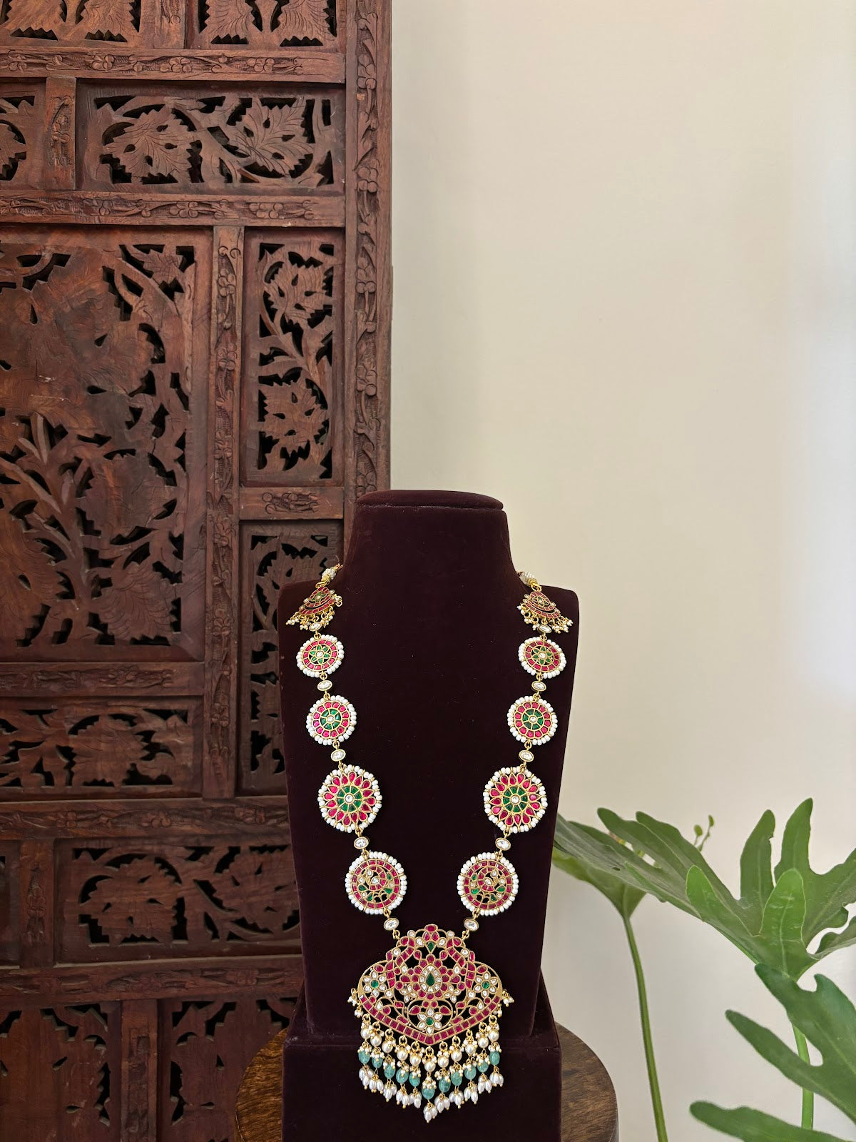 Multicolour Jadau Kundan Bridal Necklace