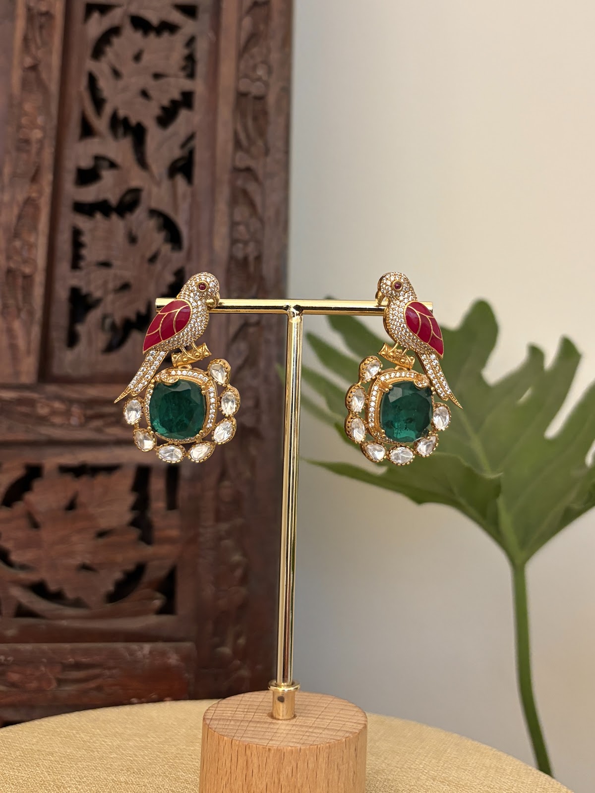 Parrot Stud Statement Earrings | ER436