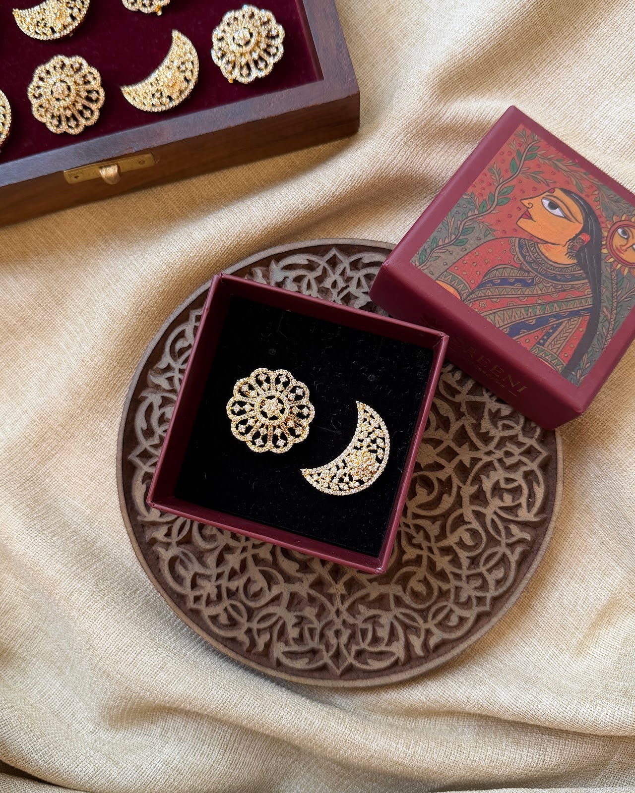 AD Sun Moon Hair Accessory HA378 - image 3