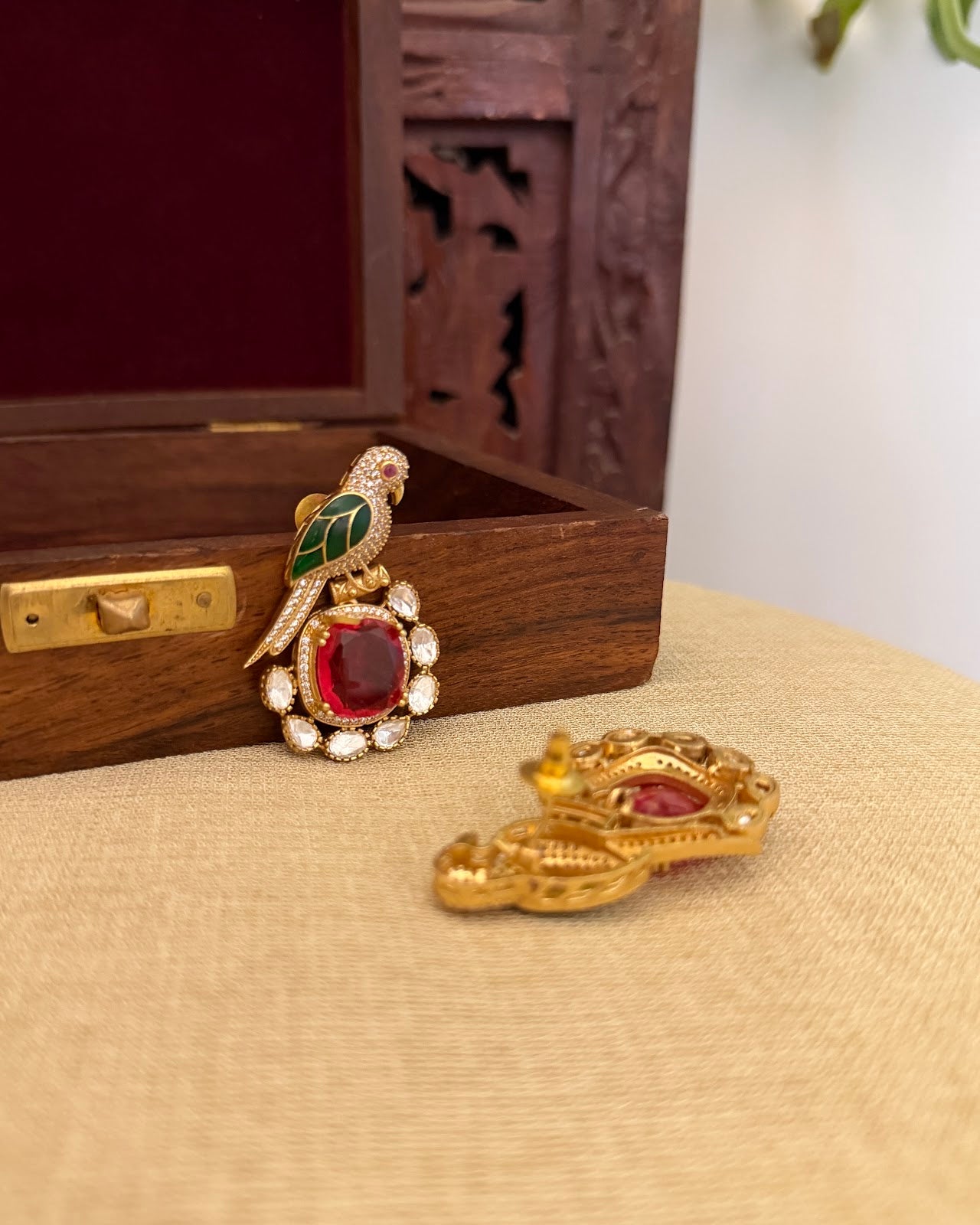 Peacock Stud Statement Earrings | ER408