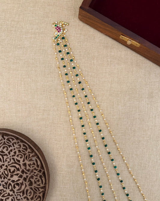 Strings of Pearls - Hair Accessory | Handmade Gold Plated | HA388