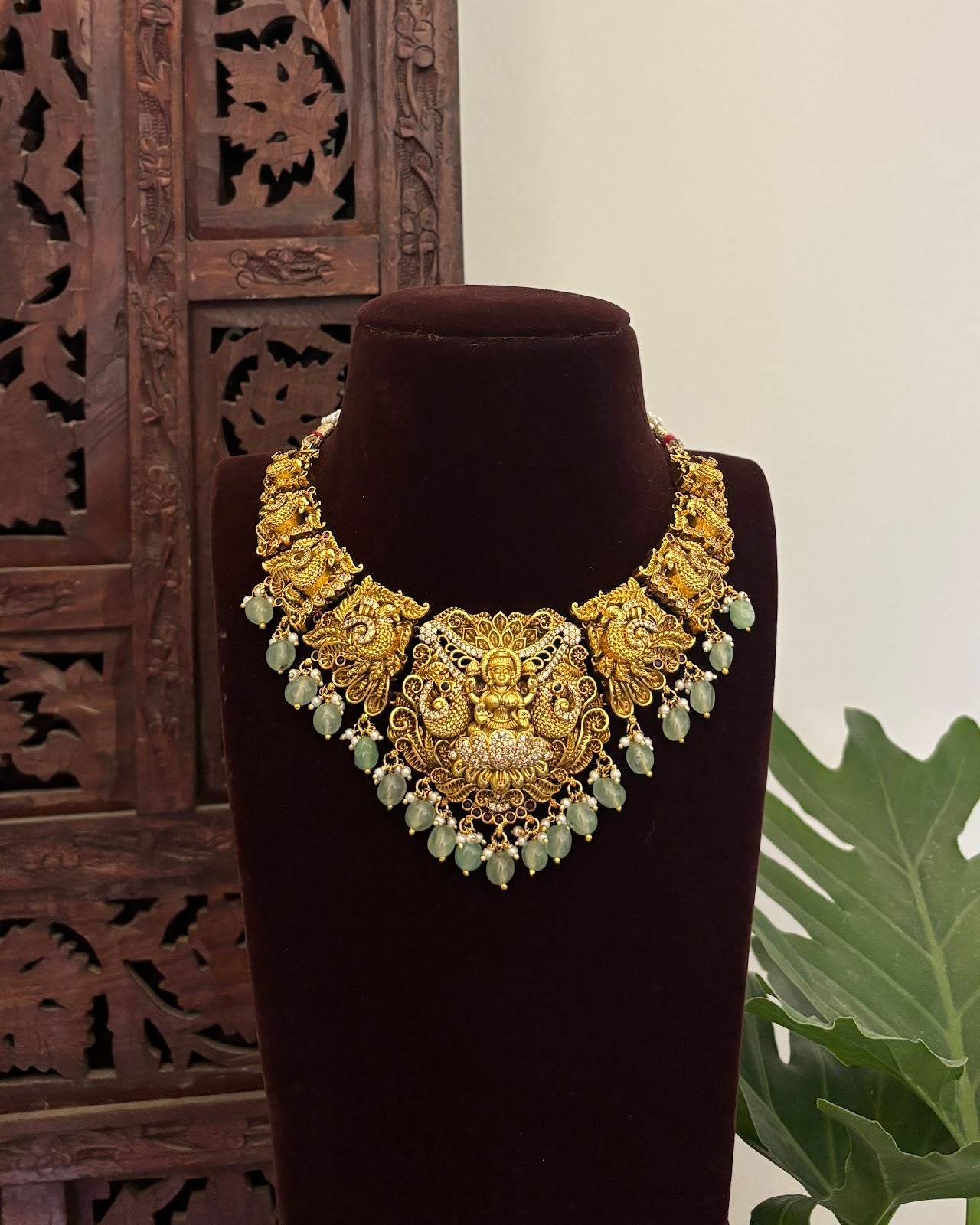 Antique Lakshmi Gold Finish Necklace