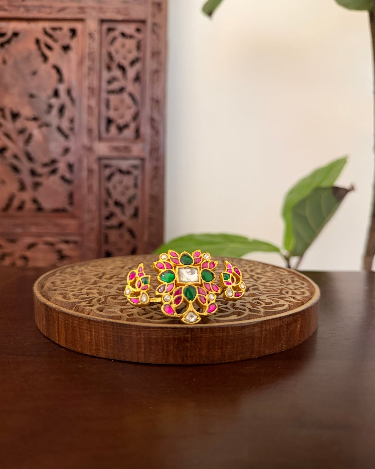 Jadau Kundan Adjustable Rings| Multi Colour | RG010