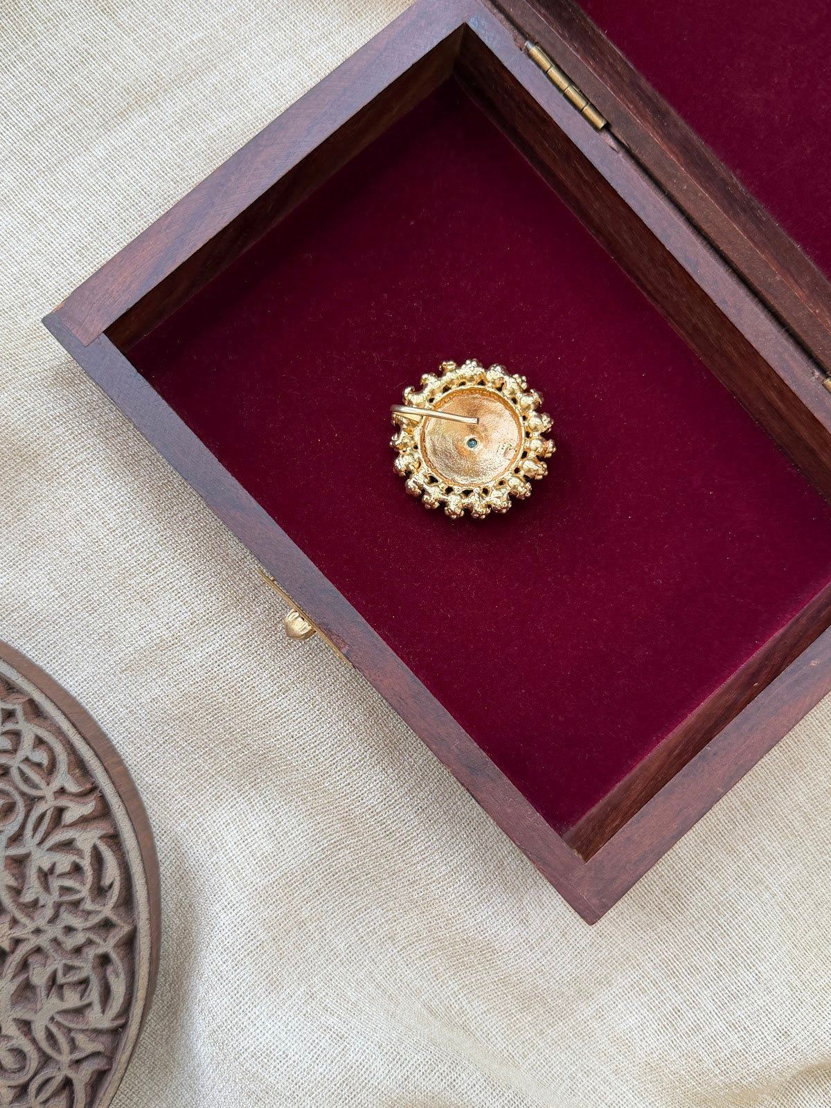 Elegant Antique Traditional Hair Pin | Gold Plated | HA409