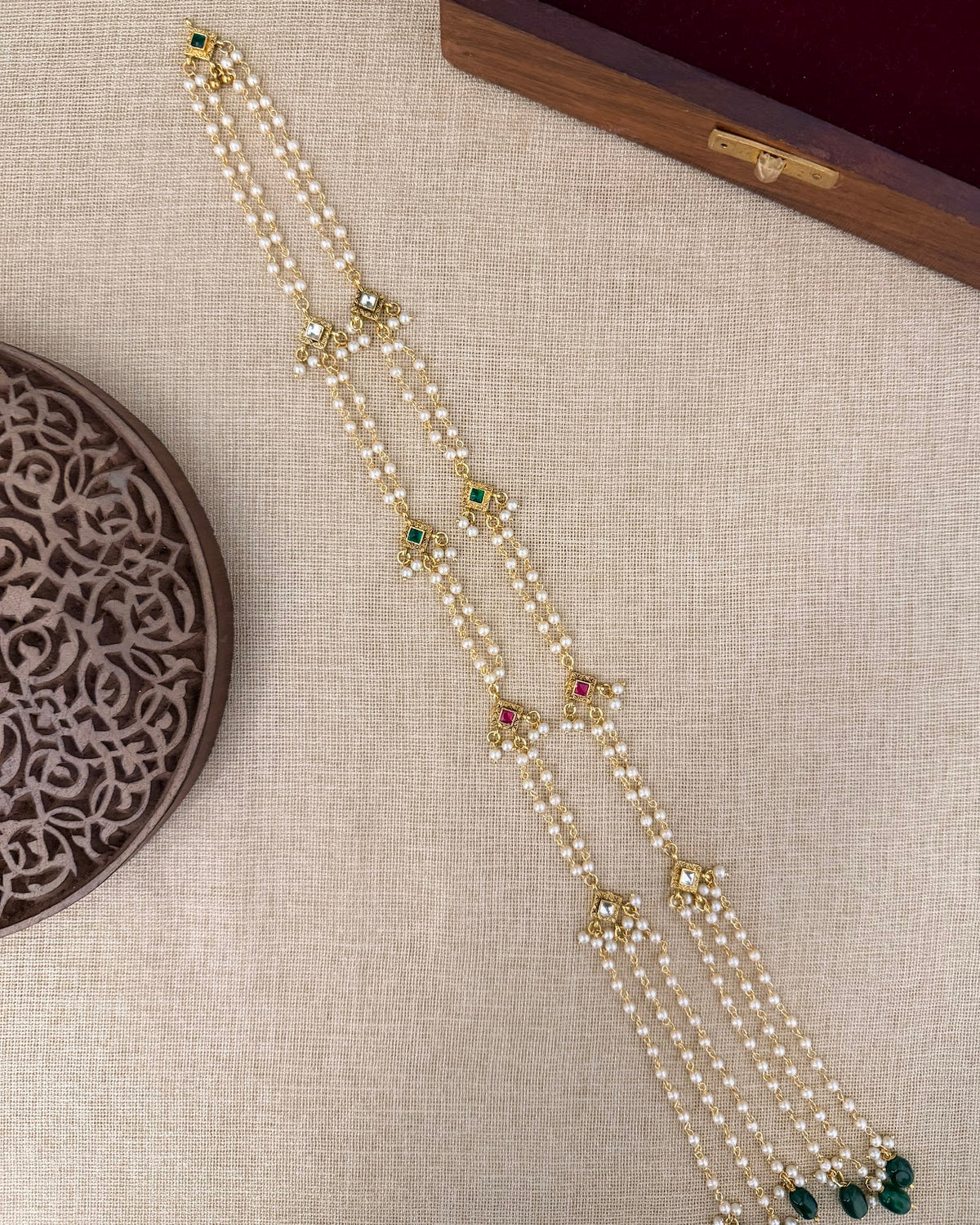 Pearl Droplet Hair Accessory | Handmade Gold Plated | HA391