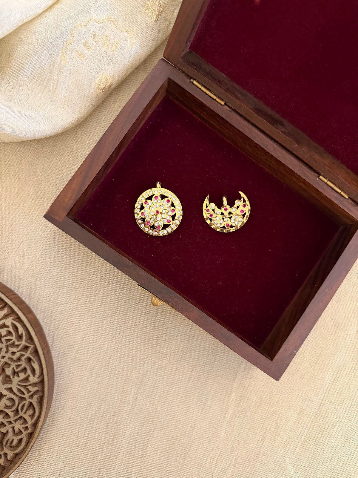 Sun Moon Hair Accessory Gold HA355