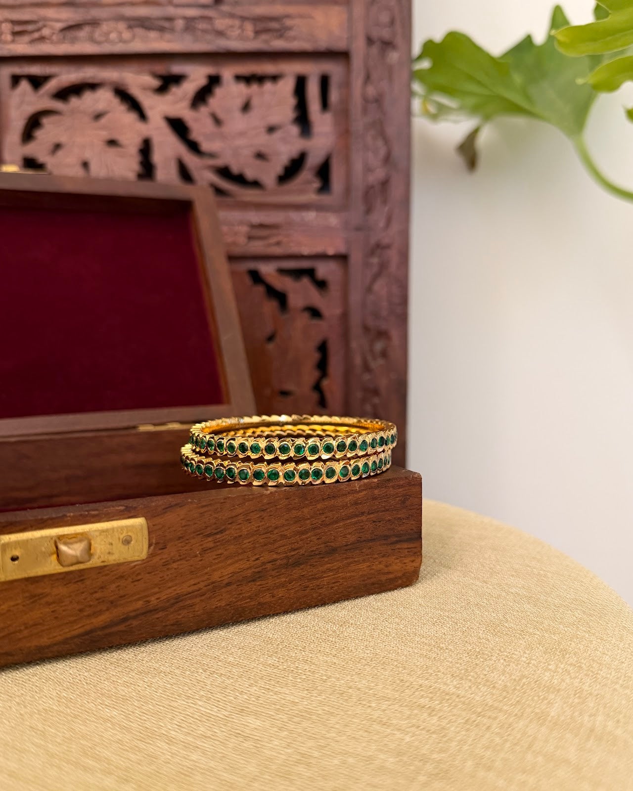 Vintage Impon Bangles | Green | BA118 | BA119 | BA120