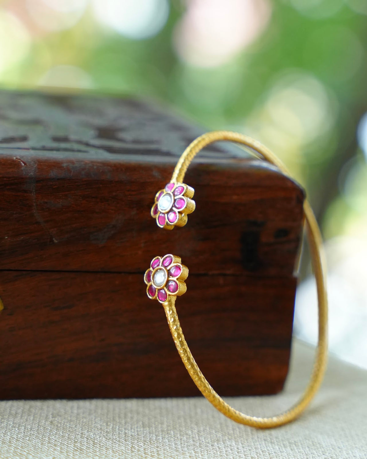 Minimal Jadau Kundan Ruby Bracelets | BA172 | BA173 | BA174