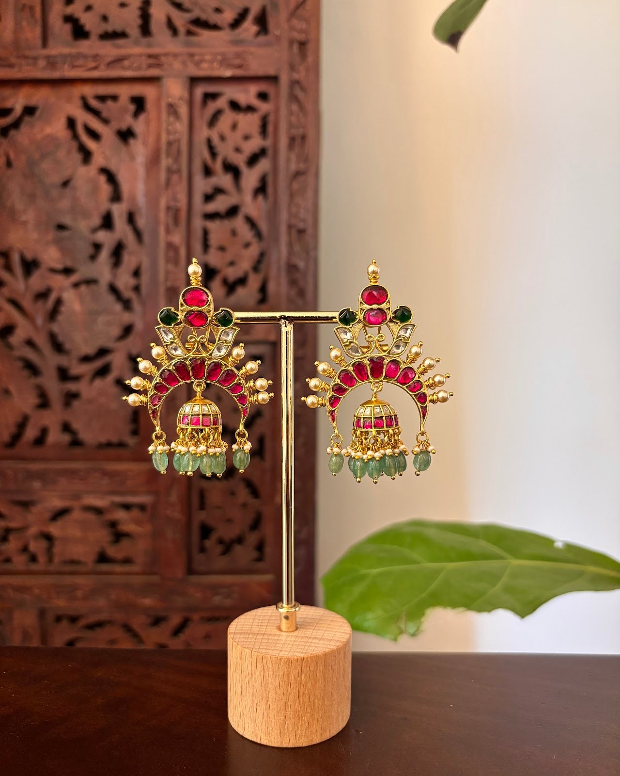 Regal Multicolour Bloom Jhumkas | Handmade Gold Plated | ER472