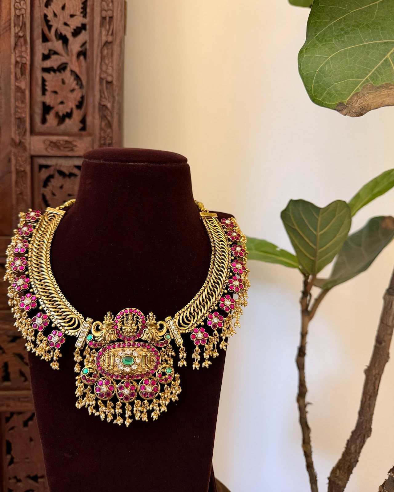 4 in 1 Reversible Versatile Kundan Necklace with Earrings | NC733