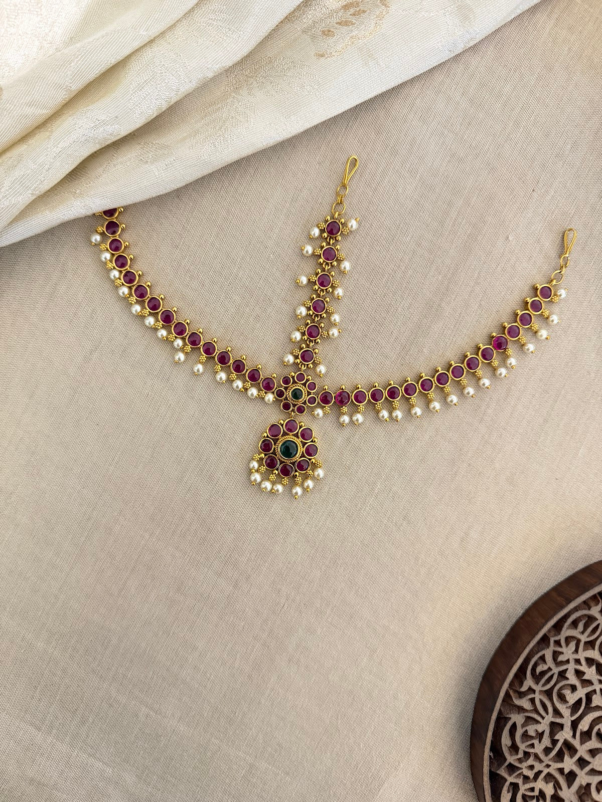 Jadau Kundan Mathapatti | MT326