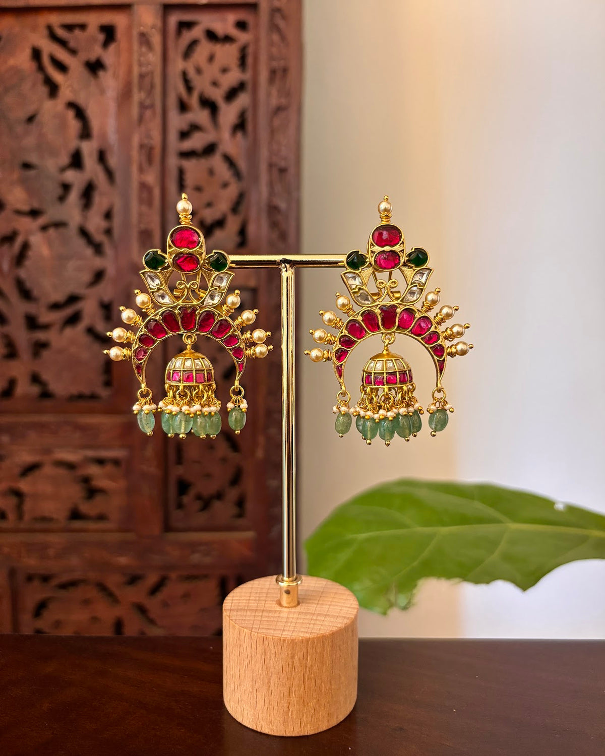 Regal Multicolour Bloom Jhumkas | Handmade Gold Plated | ER472