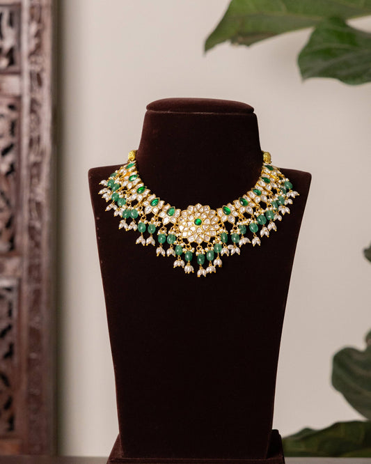 Floral Mossanite Necklace  | NC621