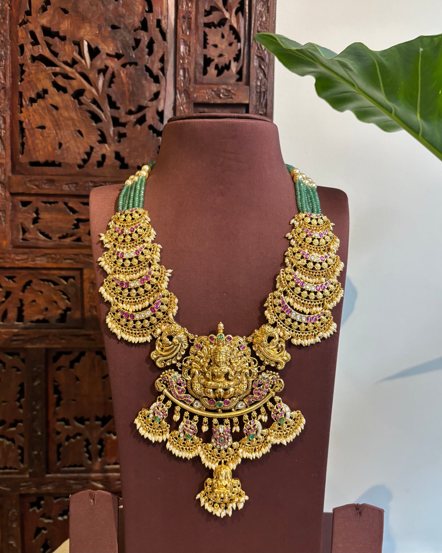 Jadau Kundan Peacock Floral Necklace | NC267