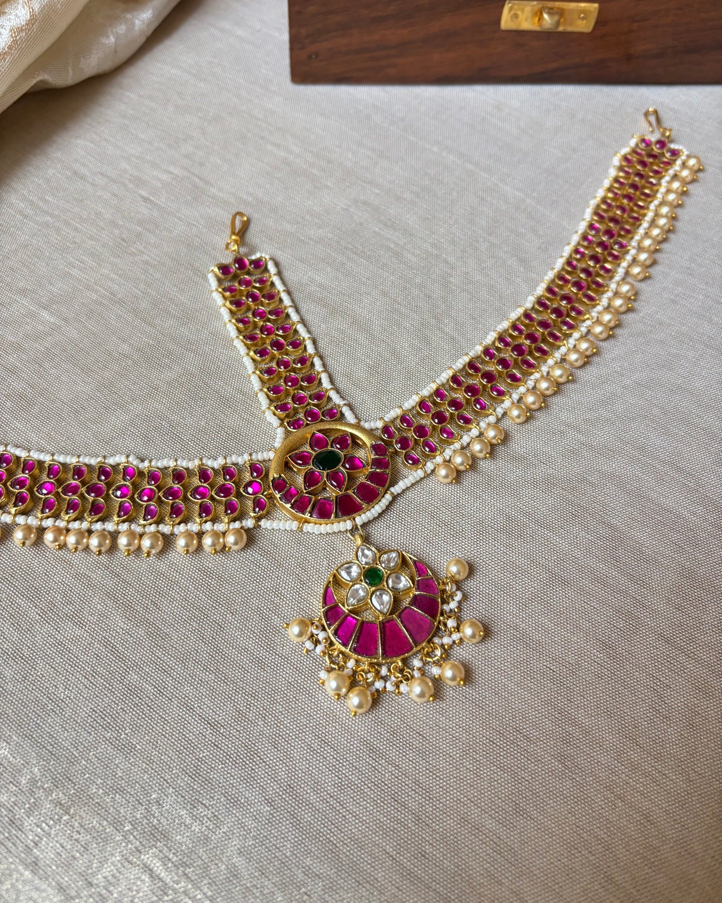 Jadau Kundan Bridal Maang Tikka | MT144