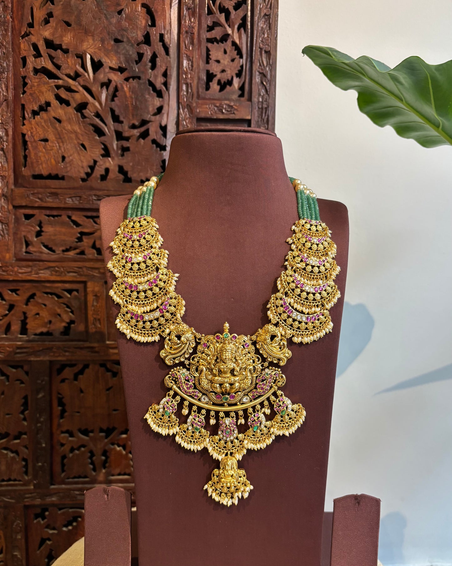 Jadau Kundan Peacock Floral Necklace | NC267