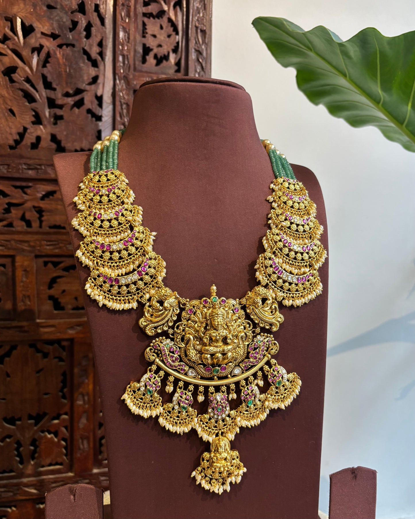 Jadau Kundan Peacock Floral Necklace | NC267