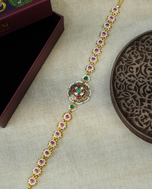 Elegant Multicolour Jadau Kundan Sheeshphool