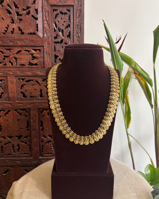 Minimal Lakshmi Kaasu Haram Set - Lightweight Coin Necklace | NC250