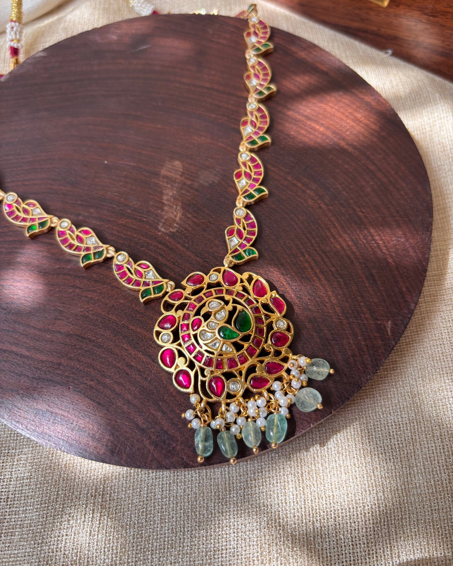 Peacock  Gold-Plated Minimal Necklace | NC072