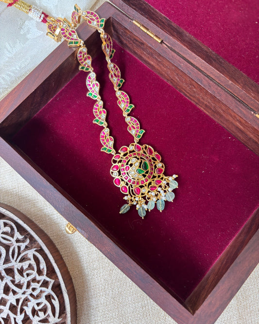 Peacock  Gold-Plated Minimal Necklace | NC072