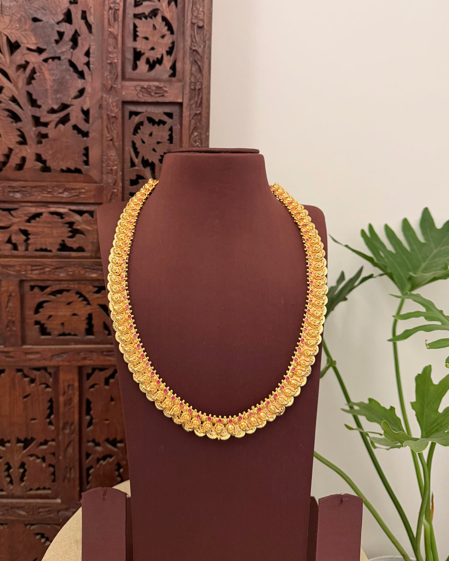 2-in-1 Kaasu & Mango Haram with Premium Ruby Stones | NC676