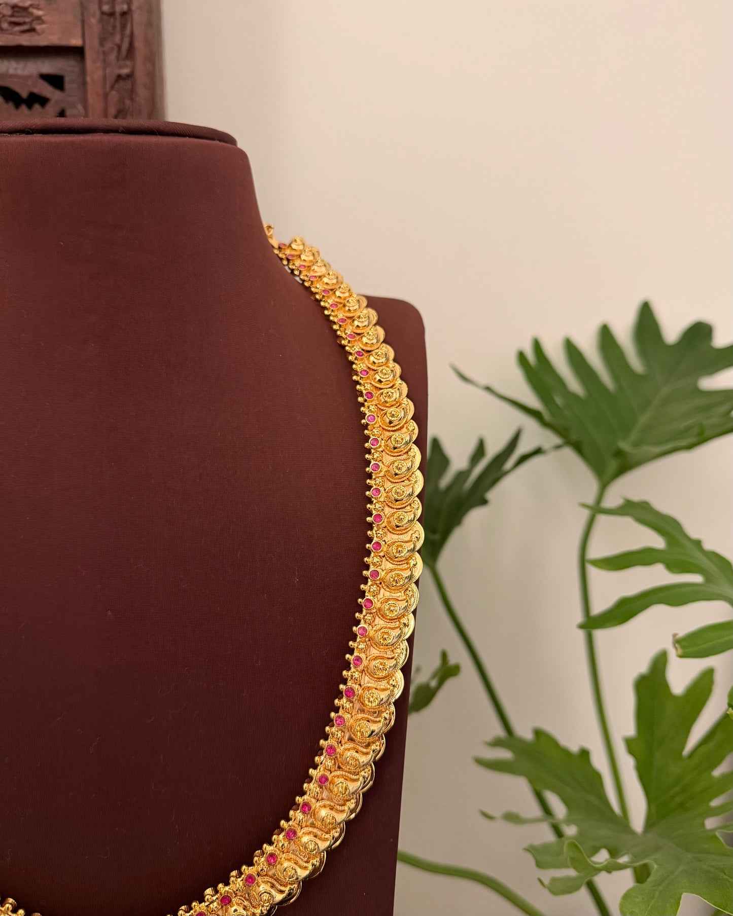 2-in-1 Kaasu & Mango Haram with Premium Ruby Stones | NC676
