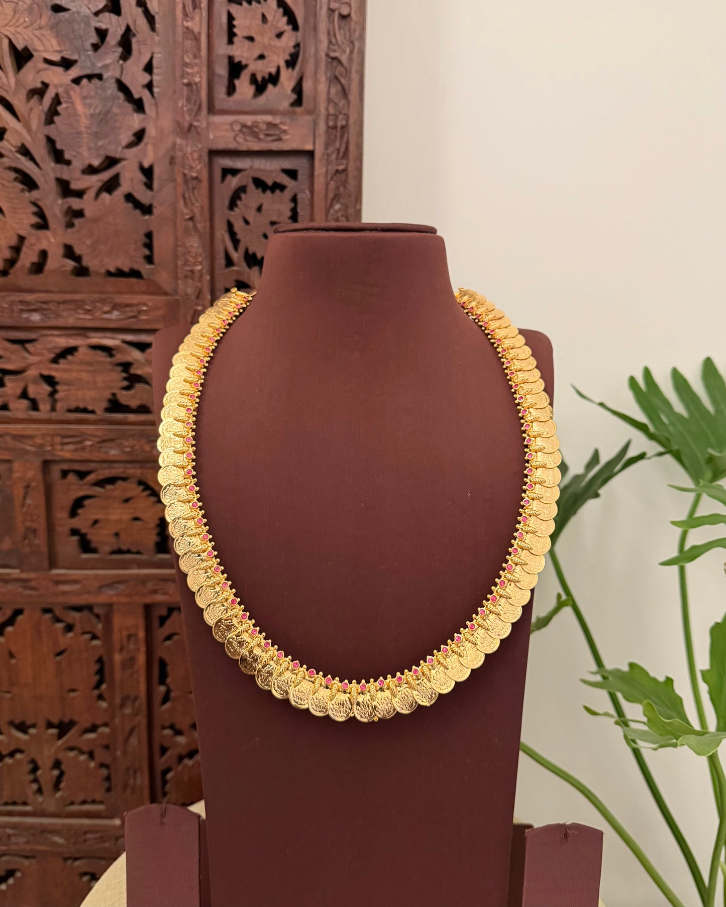 2-in-1 Kaasu & Mango Haram with Premium Ruby Stones | NC676
